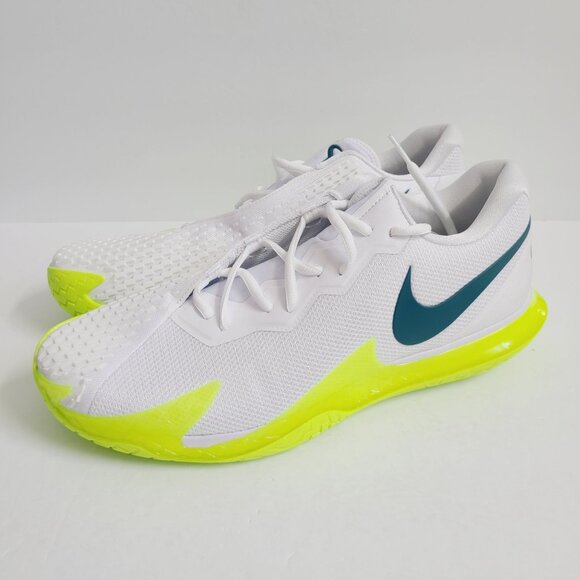 NEW Nike Court Zoom Vapor Cage 4 Rafa Tennis Shoes DD1579-107 Size 13 White main image 7